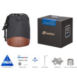 Leofoto LH-40PCL statiefkogelkop complete set met kogelkop, NP-60 plaat, draagtas, doos en meegeleverd gereedschap.