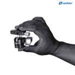 Leofoto-Tripod-ball-head-LH-22-PU-25-7 Leofoto LH-22 + PU-25 statiefkogelkop zijaanzicht met kogel in neutrale positie en duidelijke schaalverdeling.