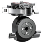 Leofoto LH-30PCL statiefkogelkop onderaanzicht met ronde basis, 3/8-inch statiefaansluiting en bevestigingsschroeven.