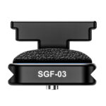 Leofoto-Lens-foot-SGF-03-for-Sigma-300-600mm-f-4-DG-OS-Sport-1 Leofoto SGF-03 objectiefvoet vooraanzicht met verhoogde lenssteun en zichtbare zachte polstering bovenop de voet.