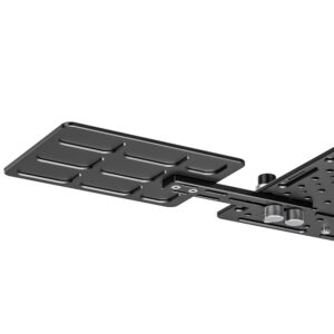Leofoto LCH-3-1 Beugel onderzijde en bevestigingsmechanisme met sleuven en schroefgaten voor montage aan Laptop Tray.