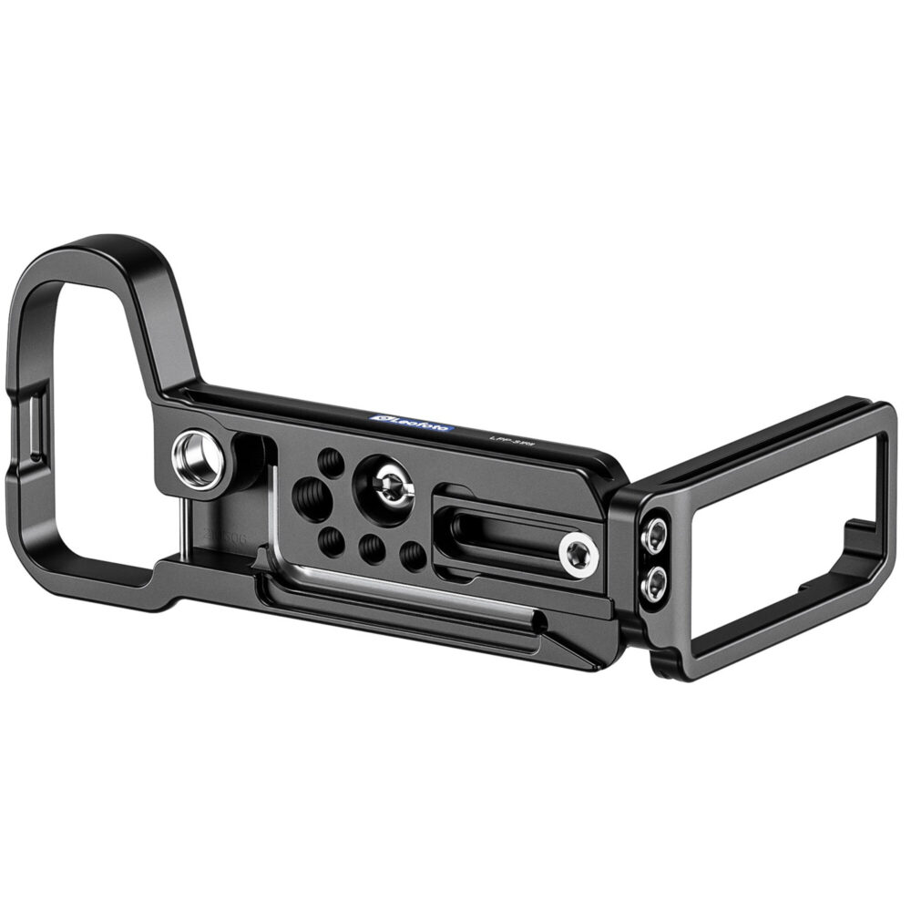 Leofoto LPP-S1RII L-Beugel onderzijde van losse L-bracket met Arca-Swiss profiel en meerdere 1/4"-accessoiregaten.