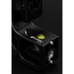 Leofoto MPG-2 Gimbal-uitbreiding detail van basis met geïntegreerde waterpaslibel en 3/8-inch statiefaansluiting.