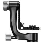 Leofoto PG-3L 2-weg kantelkop carbon gimbal zijaanzicht met zichtbare hoogteverstelling en panoramabasis.