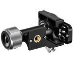 Leofoto-2-way-panheads-MPG-01L-9 Leofoto MPG-01L 2-weg kantelkop onderaanzicht met 3/8-inch statiefaansluiting en Arca-Swiss klemhuis.