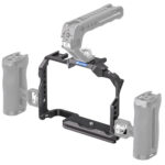 Leofoto Z8 cameracage met bovenhandgreep en zijhandgreep als complete videorig rond Nikon Z8 body.