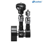 Leofoto AM-5 scharnierende arm volledig gemonteerde set met extra adapterarm en statiefbasis.