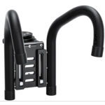 Leofoto WN-03 Raamstatief detailaanzicht van montageblok met grote ergonomische draaiknoppen