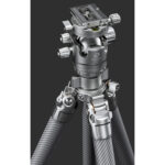 Leofoto LG-324C Tripod close-up van de statiefkopbasis en Q-vormige montageplatform (spider)