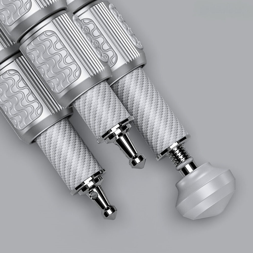 Leofoto LG-324C Tripod rubbervoeten en RVS spikes als verwisselbare statiefvoeten