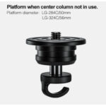 Leofoto LG-324C Tripod platform voor gebruik zonder middenzuil met haak voor contragewicht