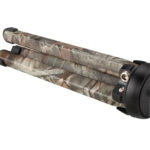 Leofoto MT-01+LH-25 Tafelstatief camouflage close-up van ingeklapte poten en camo-afwerking