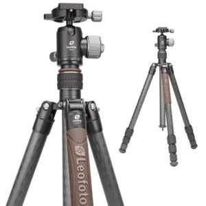 Leofoto LX-254CT Tripod close-up van XB-32 kogelkop met panoramaschaal en frictieregeling.