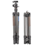Leofoto LX-254CT Tripod detail van middenkolom met vergrendeling.