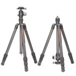 Leofoto LX-254CT Tripod detail van 10‑laags carbon buizen en twist‑locks.