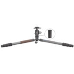Leofoto LX-284CT Tripod laag bij de grond met wijd gespreide poten voor macro.