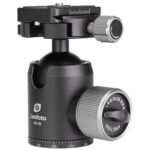 Leofoto LX-284CT Tripod close-up van XB-38 kogelkop met bediening en klem.