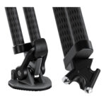 Leofoto LVC-193 Tripod close-up van draaivergrendeling en spike-voet.