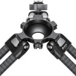 Leofoto LVC-193 Tripod close-up van 75mm halfschaal en vergrendelknop.