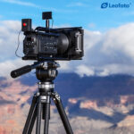 Leofoto LVC-193 Tripod close-up van 10-laags carbon buizen en CNC-gefreesde delen.