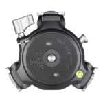 Leofoto LM-405C Tripod close-up van de apex met open montage voor vervangbare topplaat of bowl.