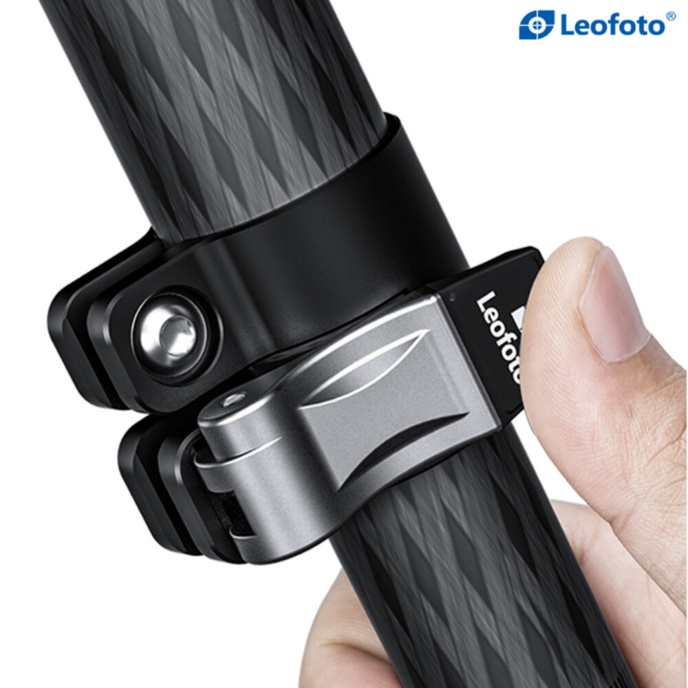 Leofoto LMR-364C Tripod close-up van Rapid beenklem op carbon poot.