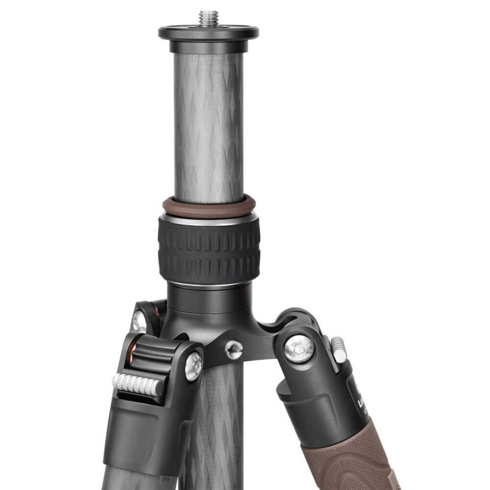 Leofoto LX-224CT Tripod close-up van uitschuifbare middenkolom met klem.