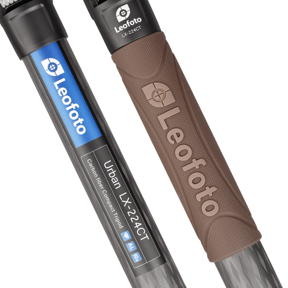 Leofoto LX-224CT Tripod foam handgreep met Urban-serie label.