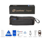 Leofoto LX-224CT Tripod complete set met draagtas, kogelkop en documentatie.