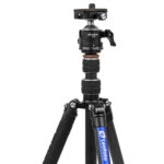 Leofoto LX-225CT Tripod close-up van EB-36 kogelkop met Arca‑Swiss klem en frictieregeling.