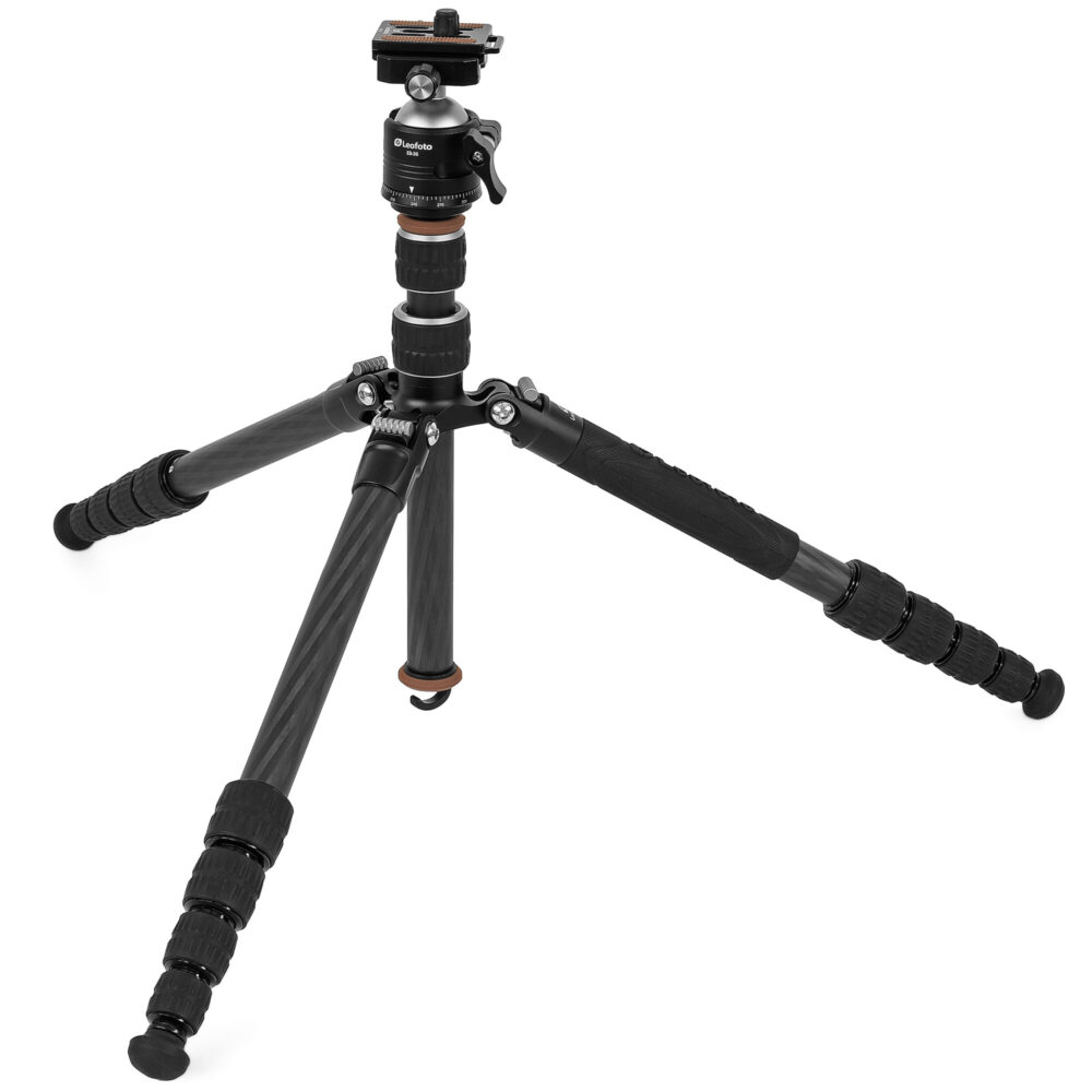 Leofoto LX-225CT Tripod lage stand met wijd gespreide poten voor macro.