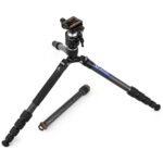 Leofoto LX-225CT Tripod demonstratie van verwijderbare middenkolom en losse onderdelen.
