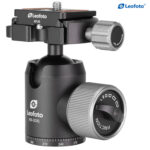 Leofoto LX-225CT Tripod XB-32Q kogelkop met Arca‑Swiss klem en frictieregeling.