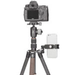 Leofoto LX-225CT Tripod voorbeeldopstelling met camera op XB‑32Q.