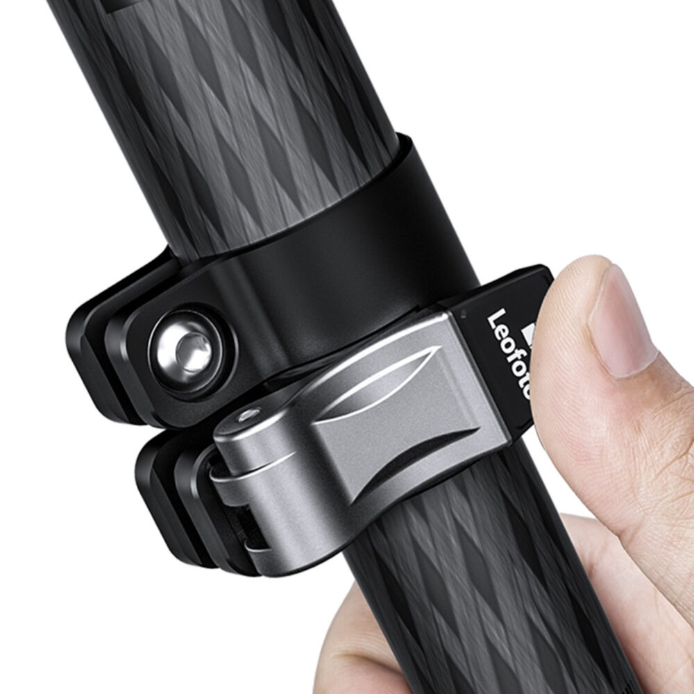 Leofoto LSR-324C Tripod bovenaanzicht van spider en montageplatform.