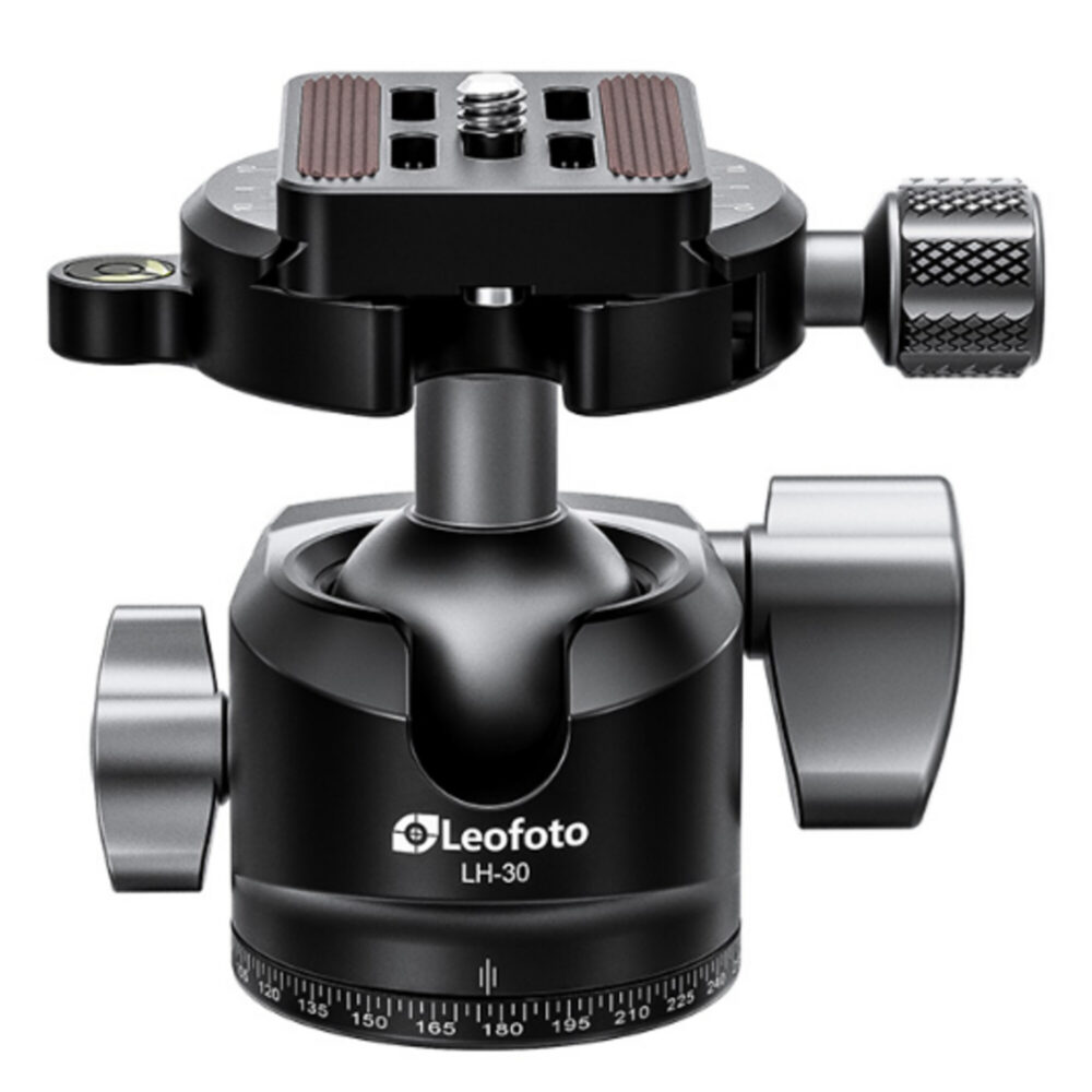 Leofoto LSR-284C Tripod carbon Rapid Ranger met beenklemmen verwisselbare rubbervoet en roestvrijstalen spike.