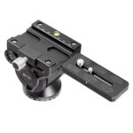 Leofoto LS-324CEX Tripod BV-10 videokop met snelkoppelingsplaat en panoramaringschaal.