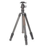 Leofoto LX-254CT Tripod carbon Urban met XB-32 kogelkop, frontaanzicht op witte achtergrond.
