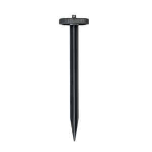 Leofoto A200 Statief Grondpen + P50 Oplegschijf rechtopstaand productbeeld van grondpen met ronde P50 oplegschijf en 1/4"-schroef bovenop