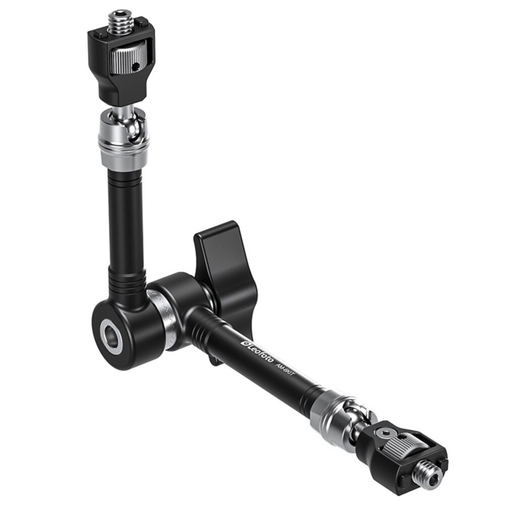 Leofoto AM-6 KIT Scharnierende Arm in L-vorm met balhoofd en 1/4"-schroef op vlakke ondergrond