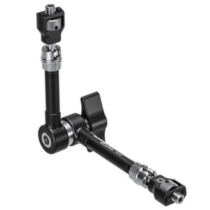 Leofoto AM-6 KIT Scharnierende Arm in L-vorm met balhoofd en 1/4"-schroef op vlakke ondergrond