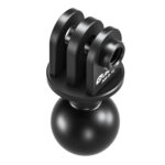 Leofoto AM-8-10 scharnierende arm close-up van GoPro-houder op kogelgewricht.