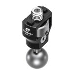 Leofoto AM‑8‑12 scharnierende arm kogelgewricht met 3/8-schroef en zwarte anti-twist behuizing.