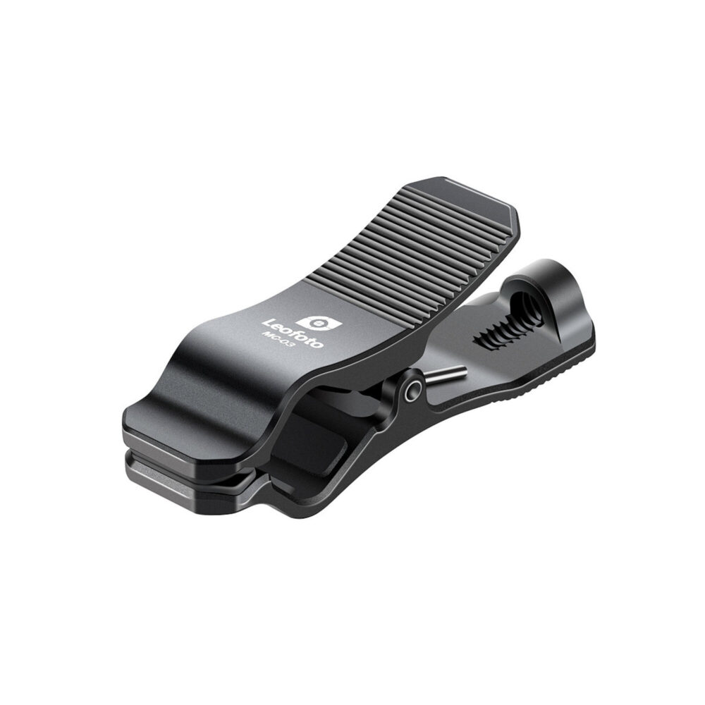 Leofoto MC-03 buisklem compacte gesloten buisklem met antislip bovenzijde en 1/4-inch schroefgat.