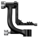 Leofoto-2-way-panheads-PG-4-Gimbal-7 Leofoto PG-4 2-weg kantelkop close-up zijaanzicht met hoge verticale arm, schaalverdeling en stevige basis op witte achtergrond.