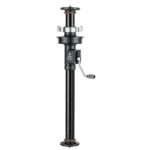 Leofoto middenzuil volledige GC-364C middenzuil met tandheugel en slinger in verticale positie voor fijne hoogteverstelling.