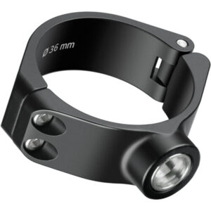Leofoto QDC-36 QD-bus zwarte aluminium klem voor 36mm statiefpoot met geïntegreerde drukknop-QD-aansluiting voor draagriem.