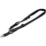 Leofoto SP-01 draagriem zwarte verstelbare nylon camerariem met QD-pen aan het uiteinde.