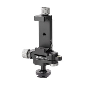 Leofoto FA-01 + MBC-18 + PC-90II houder complete zwarte set met mini kogelkop, Arca-Swiss-koppeling en verticale smartphoneklem.