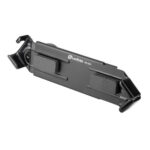 Leofoto IPC-300 tablethouder liggende zwarte aluminium tabletklem met rubberen pads voor veilige bevestiging.